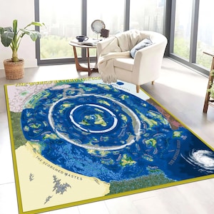 Polar Teppich, Weltkarte, Kinder Teppich, Kinderteppich, Kinderteppich, Kinderzimmerteppich, Kinderteppich, Cooler Teppich
