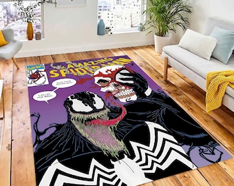 【希少】スパイダーマン2 ブランケット ラグ 織物 y2k インテリア スパイダーマン コミックブック ラグ、子供部屋用インテリア - Etsy 日本