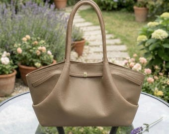 Bolso tote minimalista holgado para mujer, de piel sintética, con gran capacidad, bolso de hombro elegante para el día a día, bolso de trabajo, bolso de mano suave para llevar debajo del brazo, bolso de viaje con estilo.