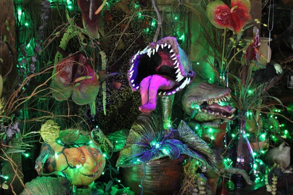 Large Custom Halloween DecorVenus Flytrap Mantle Centerpiece Etsy
