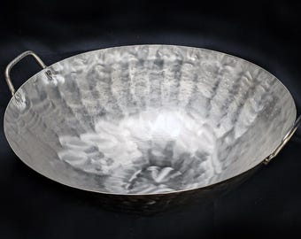72 cm superenorm formaat puur titanium handgehamerde Chinese Guangdong-wok gemaakt in Japan