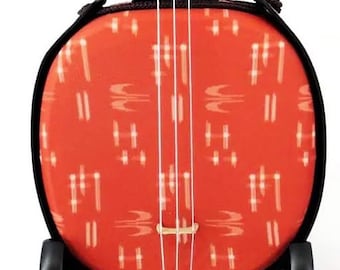 Japanse Shuri-ori brokaat geweven stof Okinawa Ryukyu Sanshin Shamisen