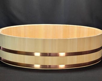 Sushi Oke Sawara Cypress: professionele Japanse rijstkuip (66 cm) gemaakt in Japan