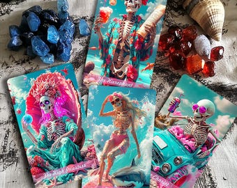 Tarot Card Deck, 78 Card Tarot Cards, Unique Tarot Cards, Oracle Deck, Spiritual Guidance, Gift for beginners, Sand Skulls Tarot Deck
