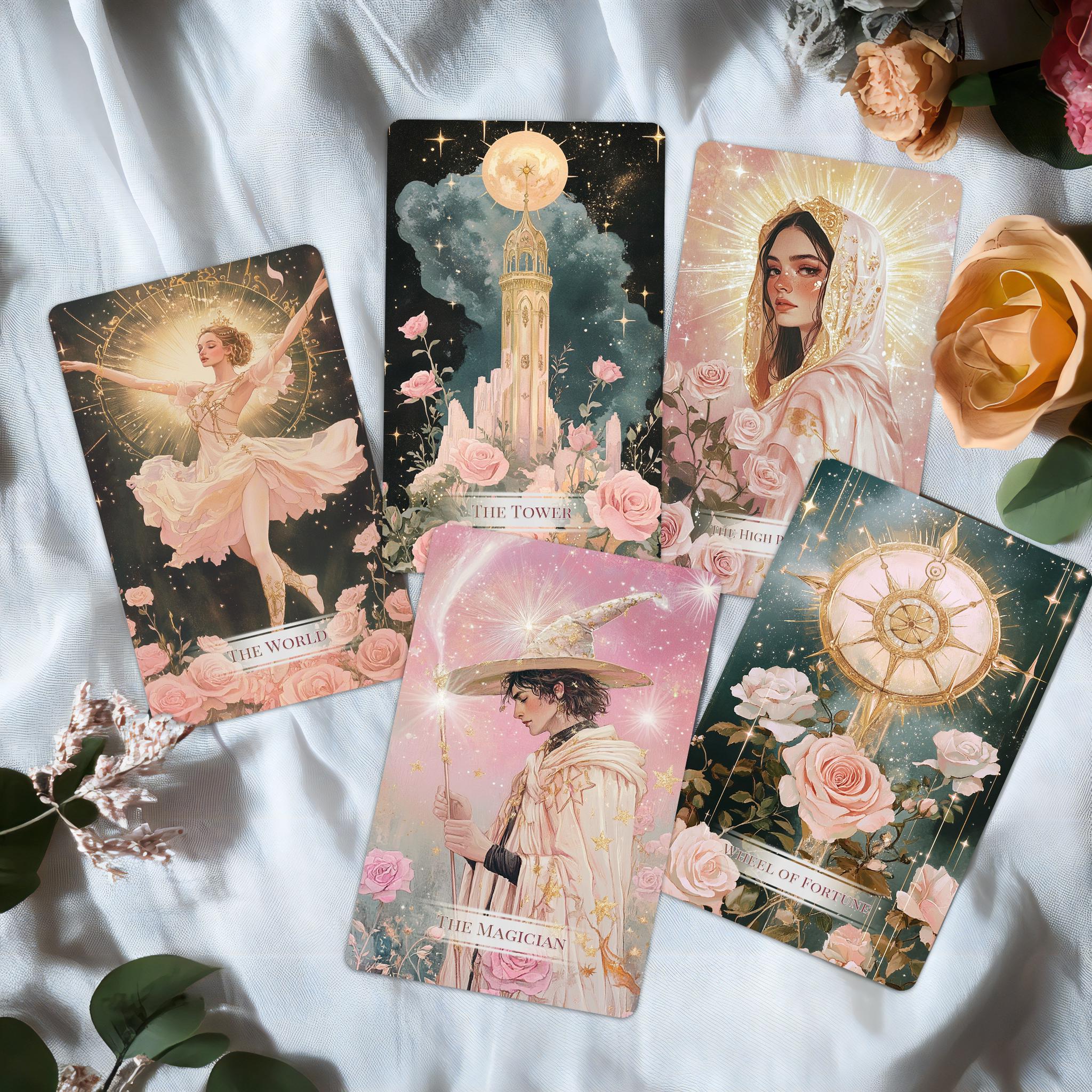 Flower tarot deck - Etsy 日本