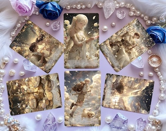 Starfall Dream Tarot with Guidebook, 78 Tarot Cards with Enchanted Nature Art, Beginner Tarot Deck, Mystical Oracle