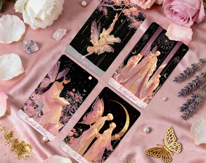 Tarot Deck, Tarot Card Deck with Guidebook, 78 Cards, Oracle Deck, Dreamy Elf Tarot Deck