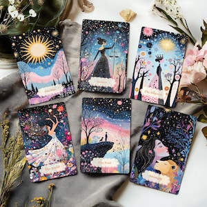 Tarot Card Deck, Tarot Deck with Guidebook, 78 Tarot Cards, Artificial Intelligence Tarot, Oracle, for Beginners, Celestial Grove Tarot Deck