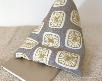 ipad Pillow, Kindle Cushion, Book Stand, Cotton Linen