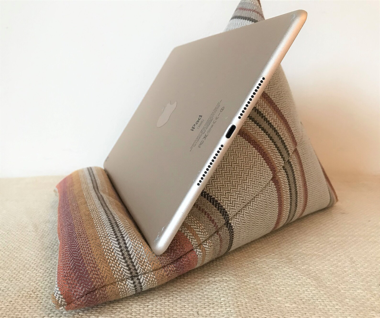 IPad Pillow, Kindle Tablet Cushion, Book Stand, Mixed Pattern Cotton