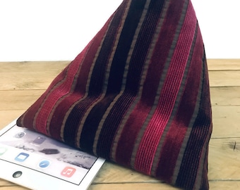 Ipad Pillow Red Striped - Kindle Cushion