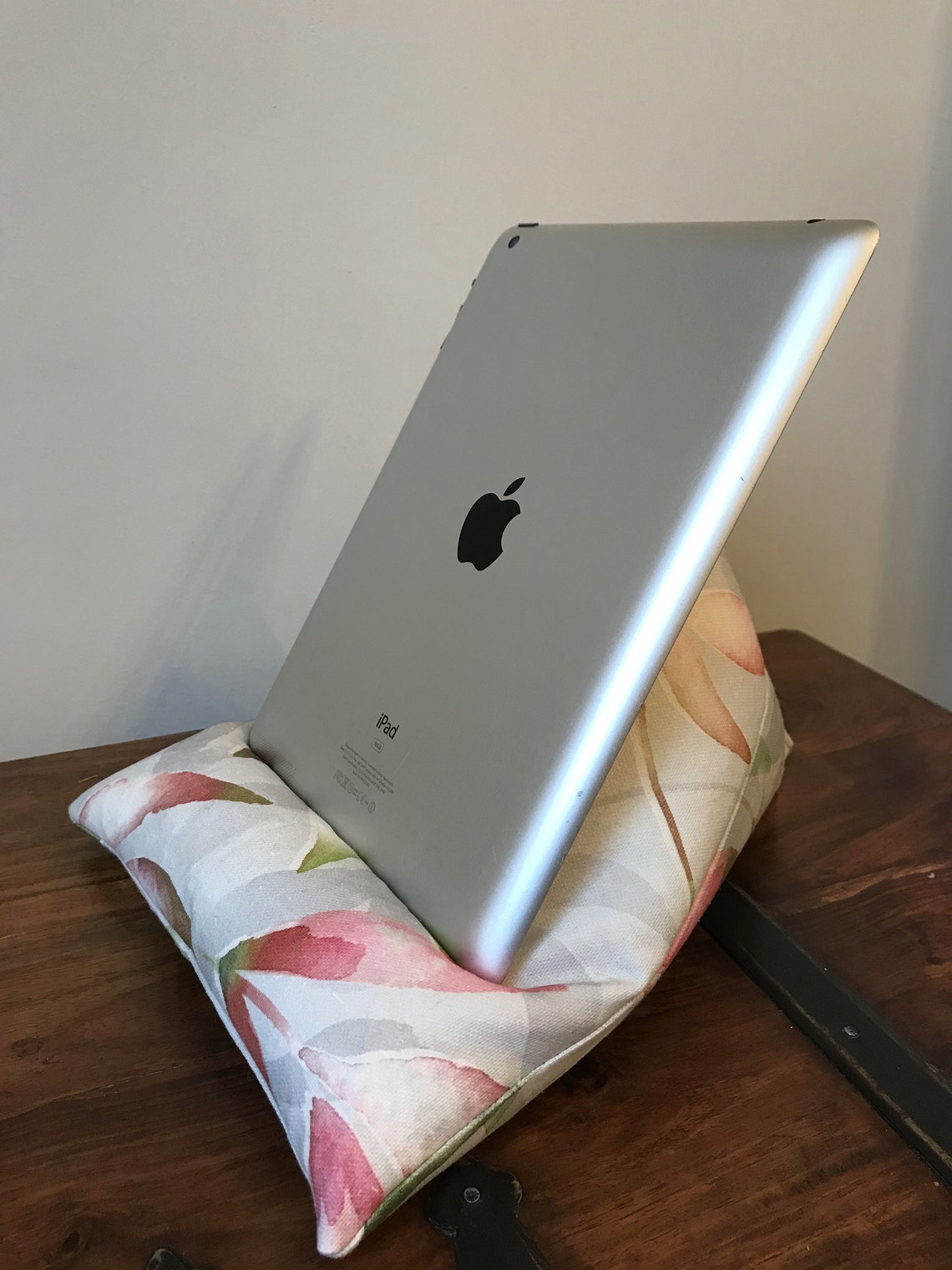 Ipad Pillow Kindle Tablet Cushion Book Stand Pale Grey Etsy