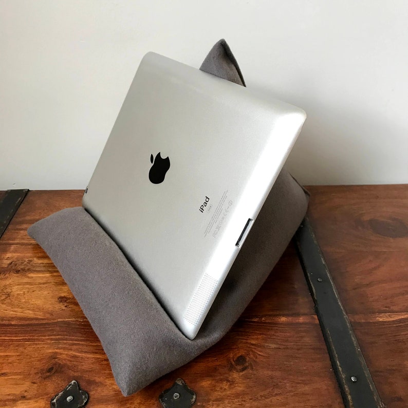 Ipad Pillow Tablet Prop Kindle Cushion. Zoom Prop Grey Etsy