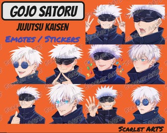 Gojo Satoru Emotki / Naklejki - Styl anime - Twitch, Youtube, Discord emotikony