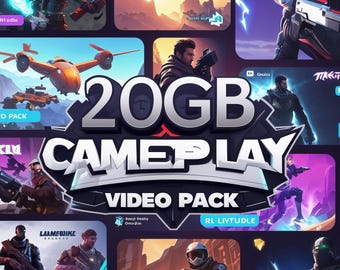 20GB Gameplay Video Clips – YouTube, TikTok, Reels