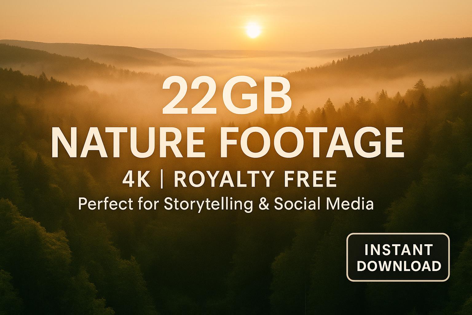 22GB Nature Footage Pack | Storytelling & Social Media Videos | Royalty ...