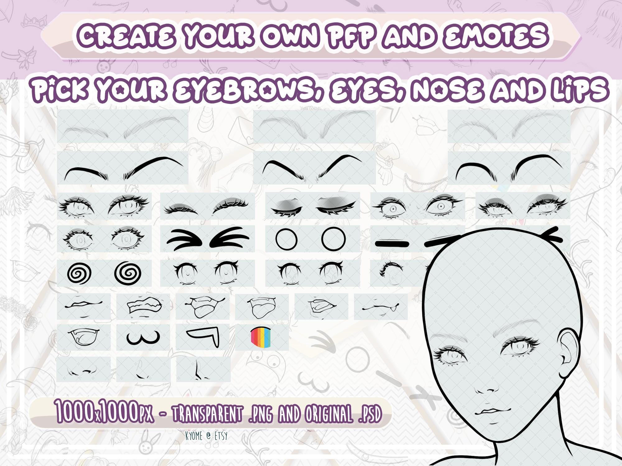 DIY BASES PFP, Avatar and Emote for Twitch / Discord (semi Realistic ...