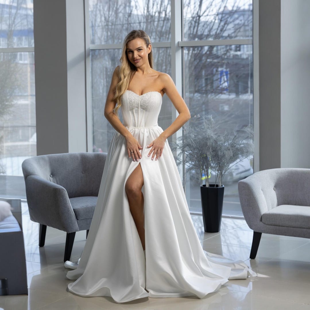 Unique Corset Wedding Dress for Princess Bride - Custom Fairy Bridal ...