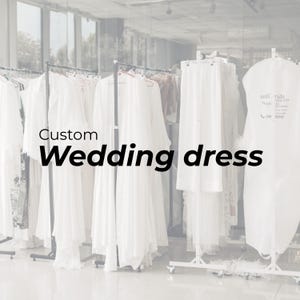 Made to Order Elegant Wedding Dress - Custom Evening Gown - Handmade Wedding Attire, Custom Sewing