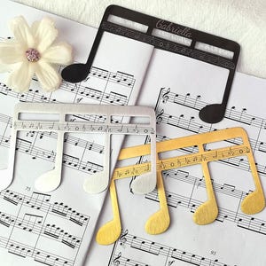 Personalized Music Page Holder: Stainless Steel Musician Gift