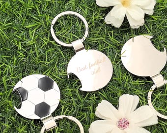 Personalized bottle openers, wedding gifts, custom football bottle openers, groom's gifts, beach party gifts, sporting event gifts