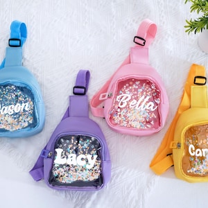 Sac à main personnalisé à paillettes pour toute-petite fille, premier sac à main, anniversaire de bébé, princesse, petite fille de 4, 5, 6 ans, cadeau, mini sac à bandoulière