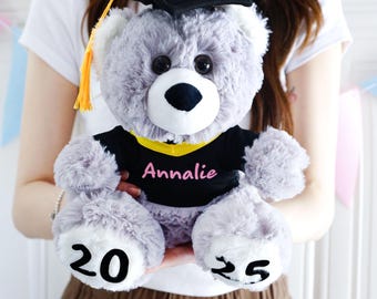 Personalized Graduation Bear 2026,Plush Bear with Mortarboard,College Graduation Gift,Preschool Graduation Gift,Gift for Graduates