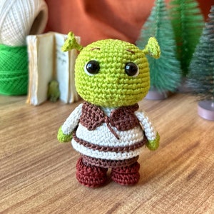 Crochet Green Ogre Digital Pattern, Crochet Ogre Toy PDF Download