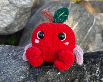 Häkelanleitung - Apfel Krabbe Amigurumi Digitale PDF Anleitung, DIY süsses Plüschtier, Instant Download