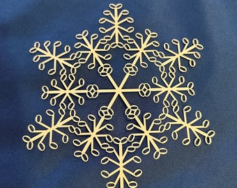 Half Note Snowflake SVG digital file for Cricut/Silhouette/Laser Cutting