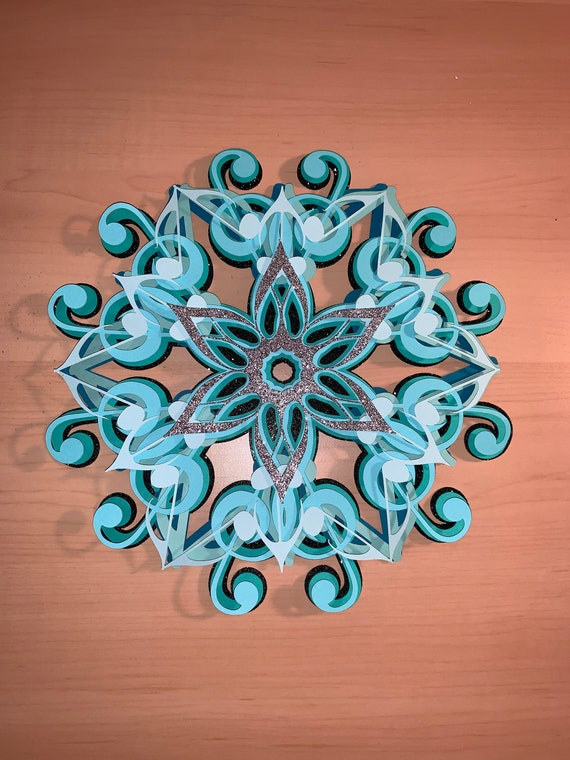 Download Music Inspired 3d Mandala Svg For Cricut Silhouette Laser Etsy