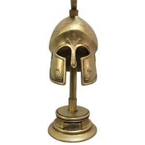 Roman Centurion Marble Helmet 11.8 In (30cm) | Spartan Warrior King Leonidas Helmet | Roman Design Engraved Helmet | Gallic Roman Helmet