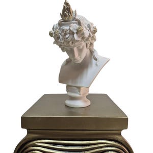 Busto de Dioniso de 27 cm (10,6 pulgadas) / Dios griego del vino / Exclusivo Dioniso Dios griego del vino / Busto vintage de Dioniso / Baco Dioniso /