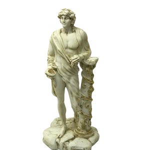 Busto de Dioniso de 24 cm (9,4 pulgadas) / Dios griego del vino / Exclusivo Dioniso Dios griego del vino / Busto vintage de Dioniso / Baco Dioniso /