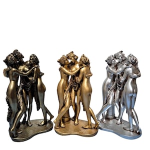 Three Graces Statue | Charites Goddesses of Beauty Sculpture | Statue The Three Graces by Canova | Sculpture The Three Graces