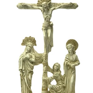 Crucifixion Cross of Jesus Christ Statue 10.2 In (26cm) ,Religious Statue, Jesus Dies on the Cross Holy Crucifixion Scene , Religious Gift