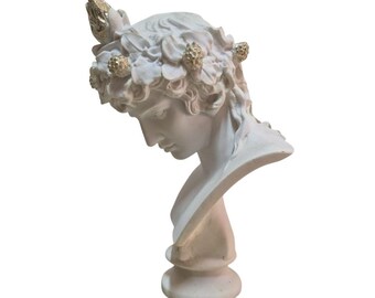 ディオニュソス ギリシャのワインの神 頭部胸像 バッカス像 博物館複製