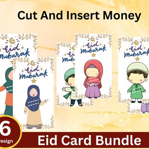 Porta biglietti da visita Eid / Busta islamica Eidi / Regalo Eid stampabile / Porta contanti Eid Mubarak / Biglietto Eid fai da te / Regalo Ramadan per bambini