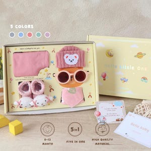 Lille Premium Baby Hampers Newborn Gift Set, Baby Shower Gift for Girl dan Boy, Free Custom Gift Card