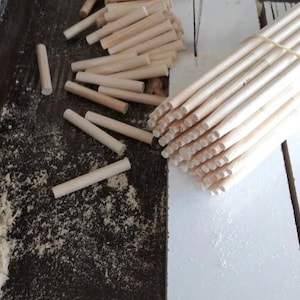 Traditional Wood Wooden Arrow Shafts - (1st grade dried Siberian pines) 5/16 and 11/32 inch diameter options for archery hunting shooting