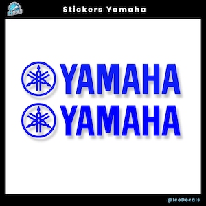 Set of 2 Yamaha stickers – Motorcycle vinyl stickers, Yamaha logo