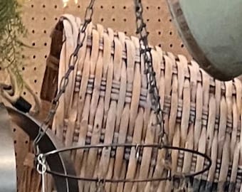 Herb Drying Rack 12” Round Diameter 1/4”  round rod with 12” dash chain for hanging Made in the USA Multiple S hooks Crafted 1 @ Time.