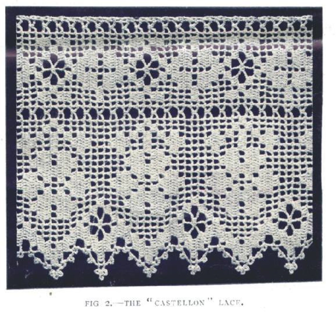 Antique Vintage Crochet Lace Patterns Lessons Needlecraft Etsy