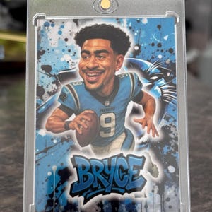 Bryce Young Custom Art Print – Unique Collectible - Carolina Panthers