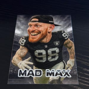Maxx Crosby Custom Art Print – Unique Collectible - Las Vegas Raiders