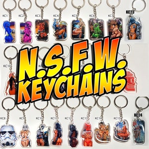 RARE KEYCHAINS by Jeremy Worst NSFW  Waifu For Her him Gifts Fast Shipping May the 4th be with you