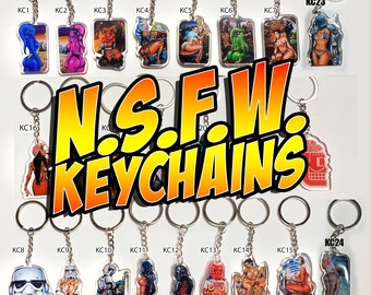 RARE KEYCHAINS by Jeremy Worst NSFW  Waifu For Her him Gifts Fast Shipping May the 4th be with you