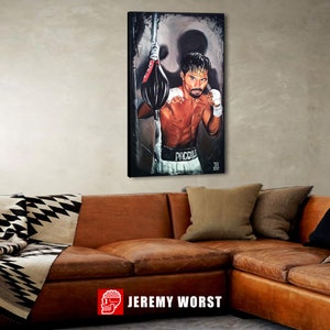 JEREMY WORST Mannny Pac Boxing Poster Prints relationship goals anime art win welterweight champion Philip pines fighting pride canvas sexy image 7