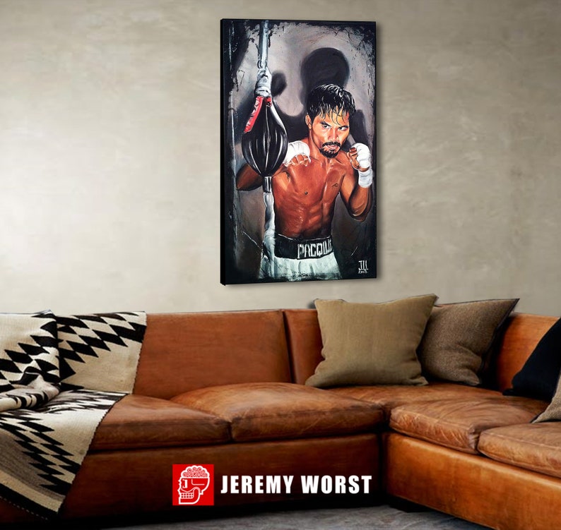 JEREMY WORST Mannny Pac Boxing Poster Prints relationship goals anime art win welterweight champion Philip pines fighting pride canvas sexy image 7