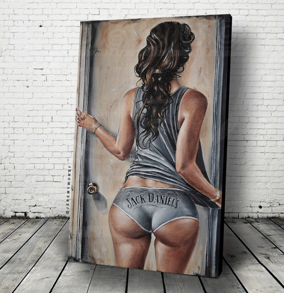 Big Boobs Girl Print Poster or Canvas